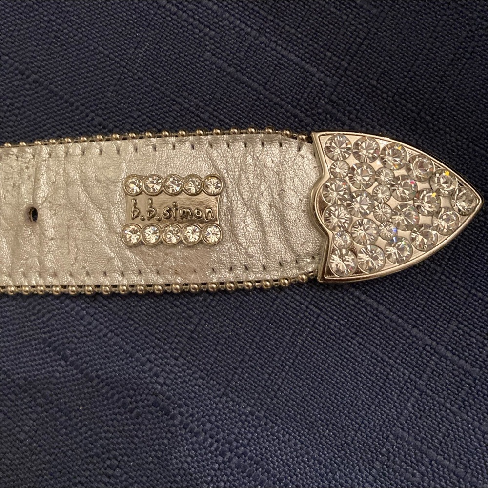Swarovski crystals Western Belt Vintage signed by b.b. simon - Picture 5 of 10